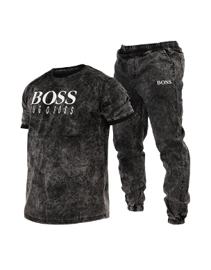 ست تیشرت و شلوار اسپرت لی Boss مدل 39010